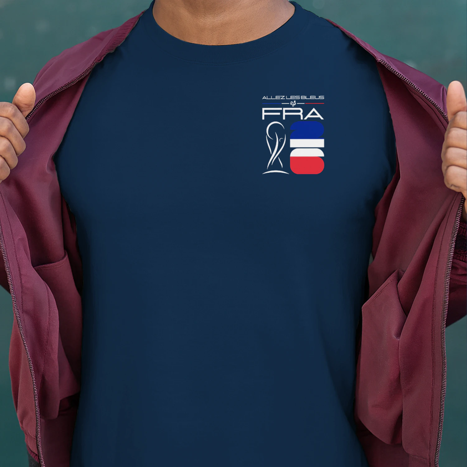 France World Cup 2026 Fan Gift 2 Sided  | Printed on Front/Back |