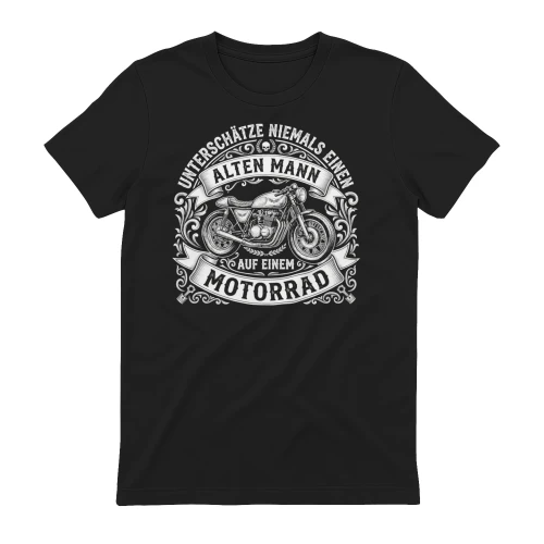 Unterschätze niemals einen alten Mann auf einem Motorrad