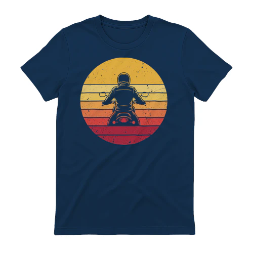 Retro Motorradfahrer Vintage Sunset