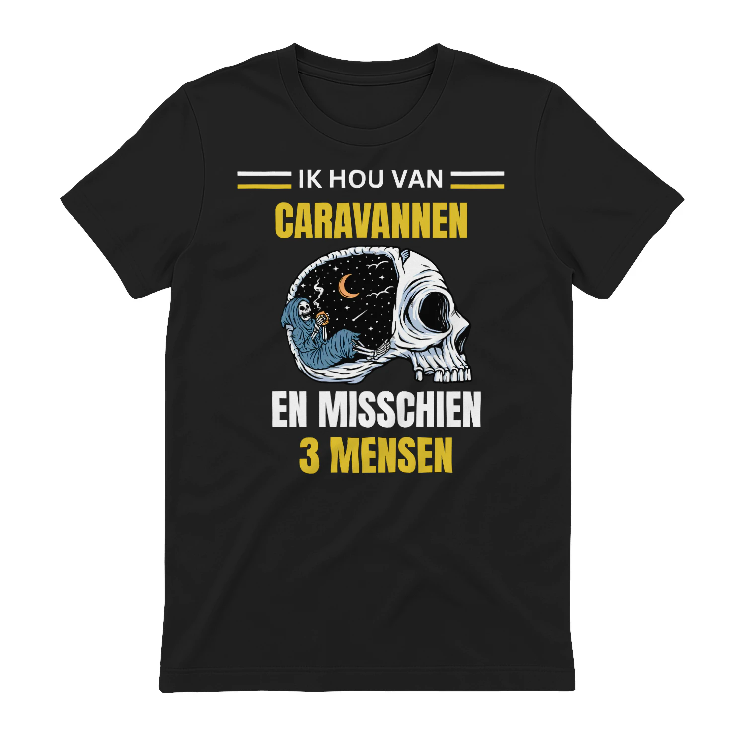 IK HOU VAN CARAVANNEN EN MISSCHIEN 3 MENSEN