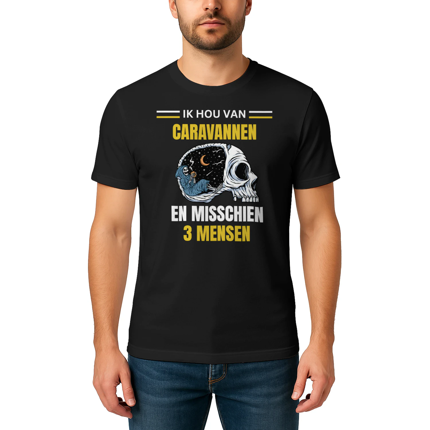 IK HOU VAN CARAVANNEN EN MISSCHIEN 3 MENSEN