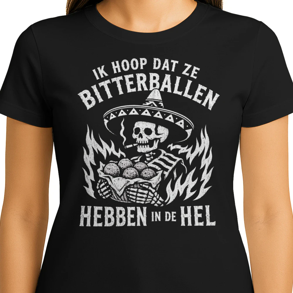 T-shirt Bitterballen Tot Het Einde