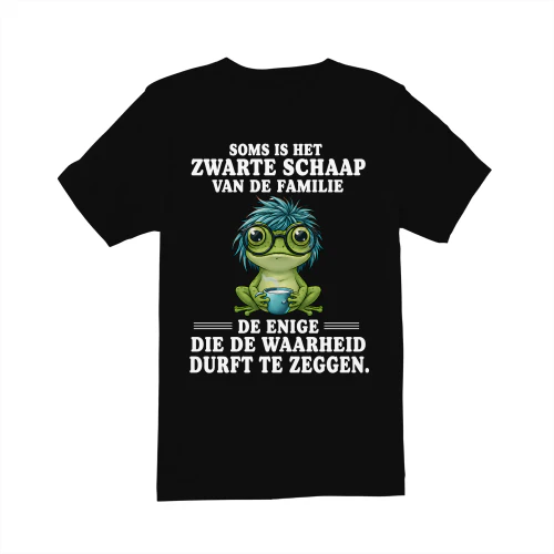 Voor het zwarte schaap dat altijd eerlijk blijft.