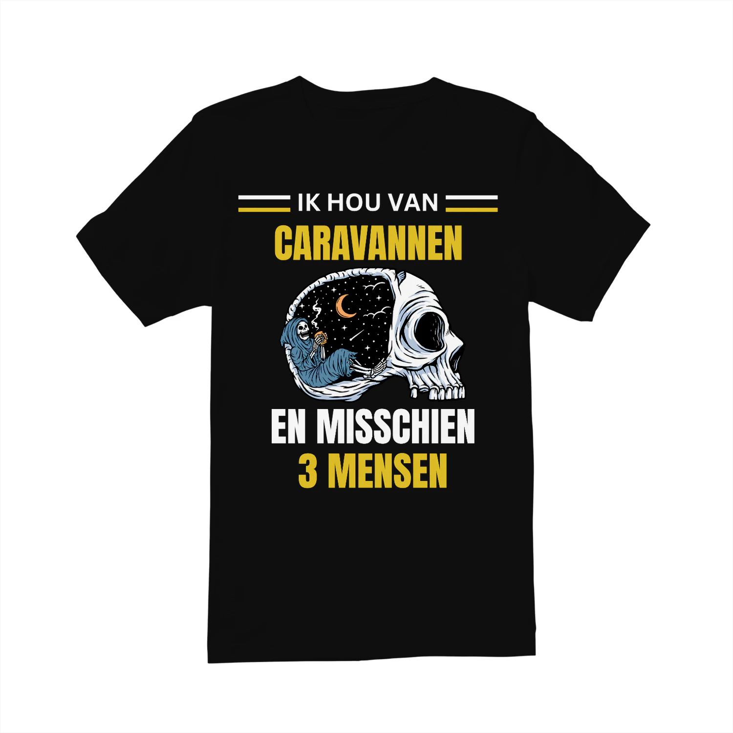 IK HOU VAN CARAVANNEN EN MISSCHIEN 3 MENSEN