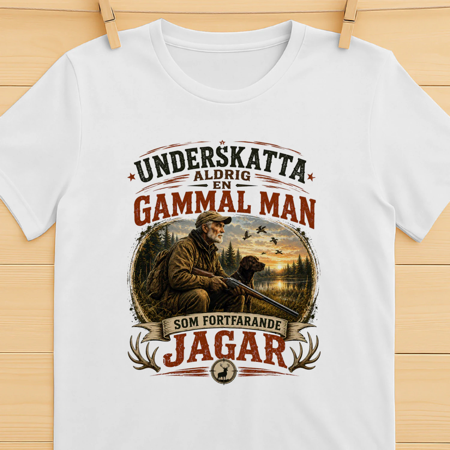 Underskatta aldrig en gammal man som fortfarande jagar