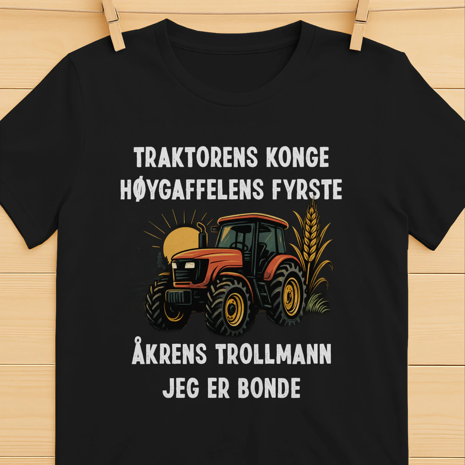 Traktorens konge høygaffelens fyrste åkrens trollmann jeg er bonde