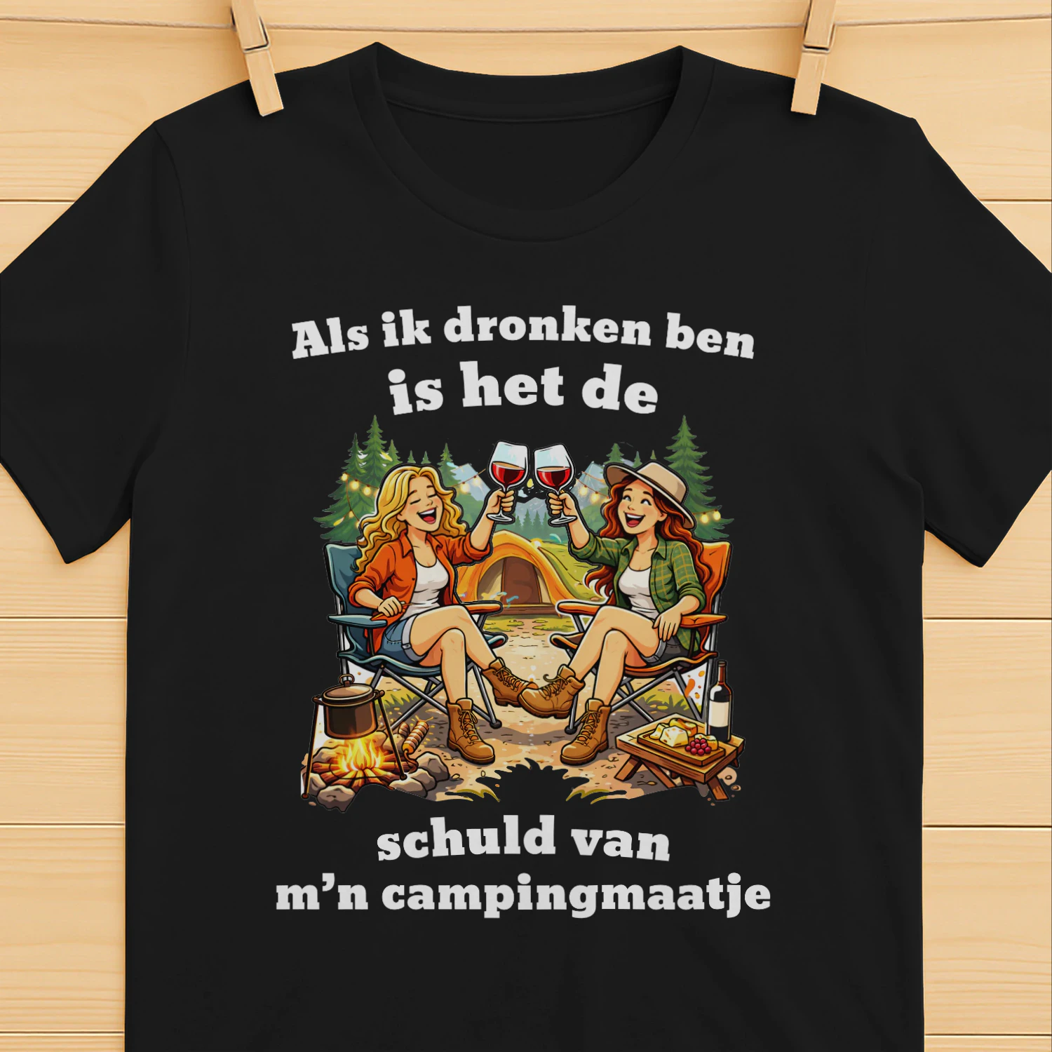 Als ik dronken ben, is het de schuld van m’n campingmaatje - Vrouwen