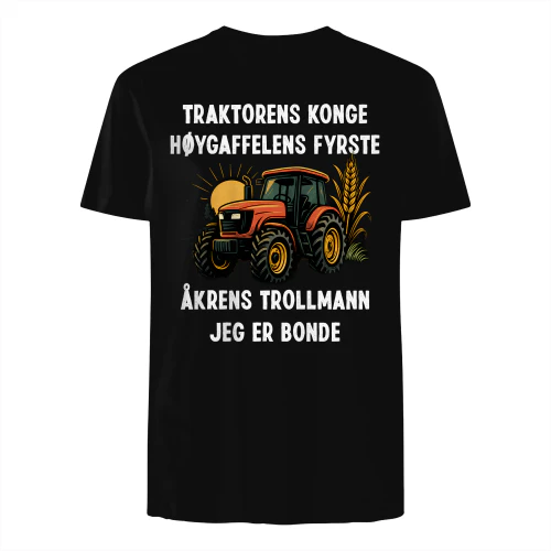 Traktorens konge høygaffelens fyrste åkrens trollmann jeg er bonde