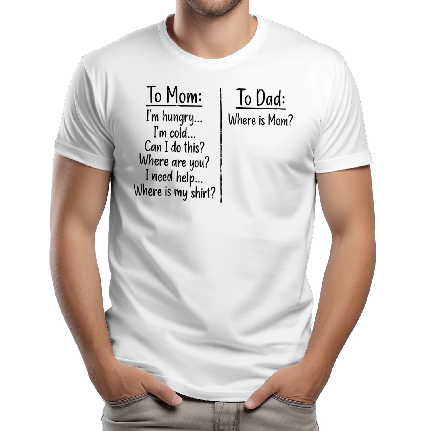 To mom to dad 