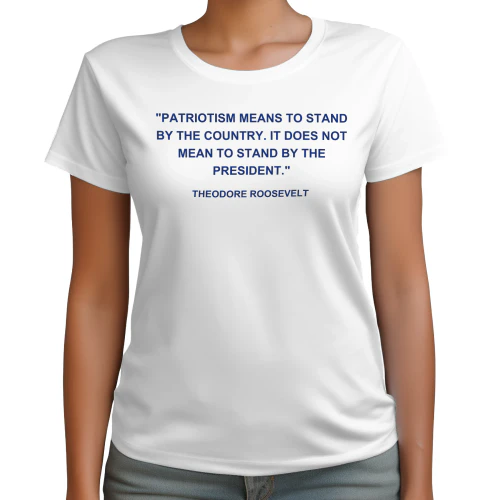 PATRIOTISM MEANS TO STAND BY THE COUNTRY SHIRT