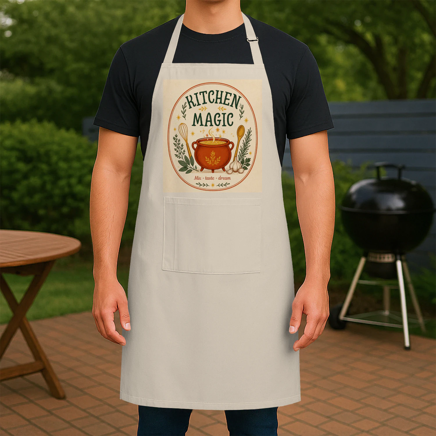 Kitchen Magic Apron – Spooky Halloween Cooking & Baking Gift