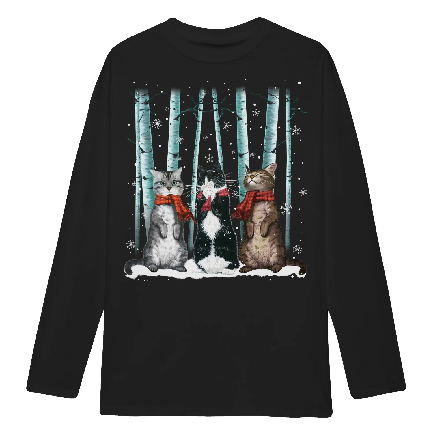 Cat_Three_winter_tree