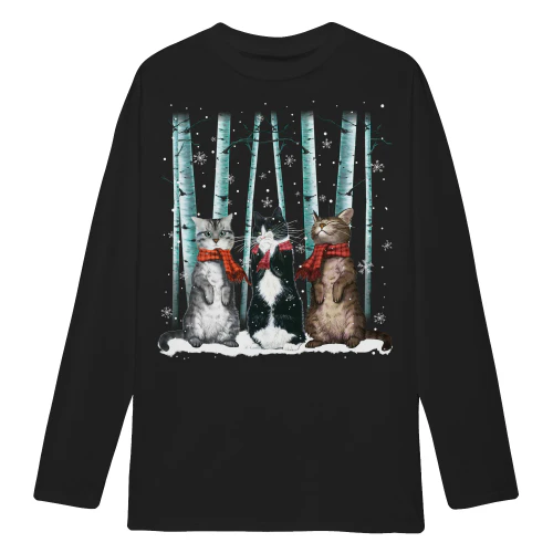 Cat_Three_winter_tree