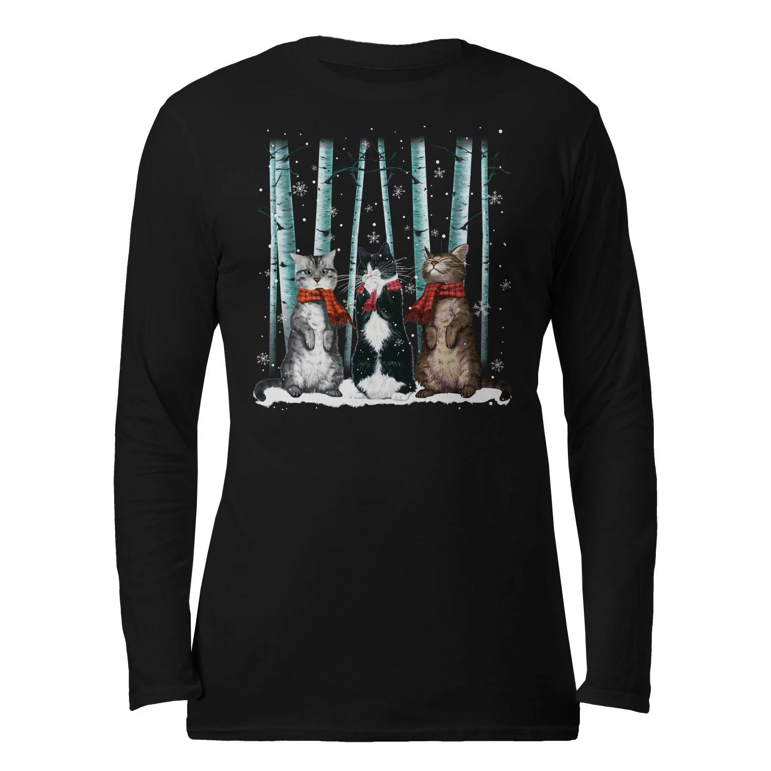 Cat_Three_winter_tree