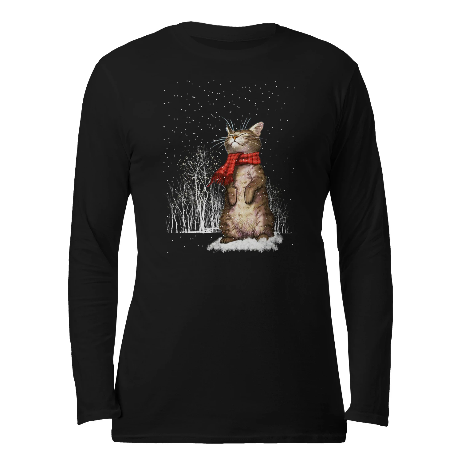 Cat_Snow_beautiful