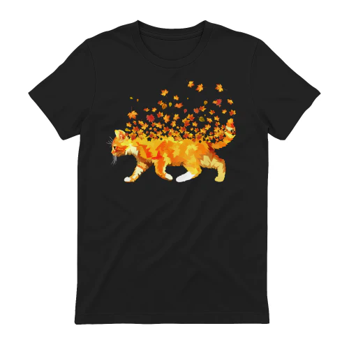 Cat Flying autumn