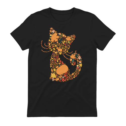 Cat Floral Fall