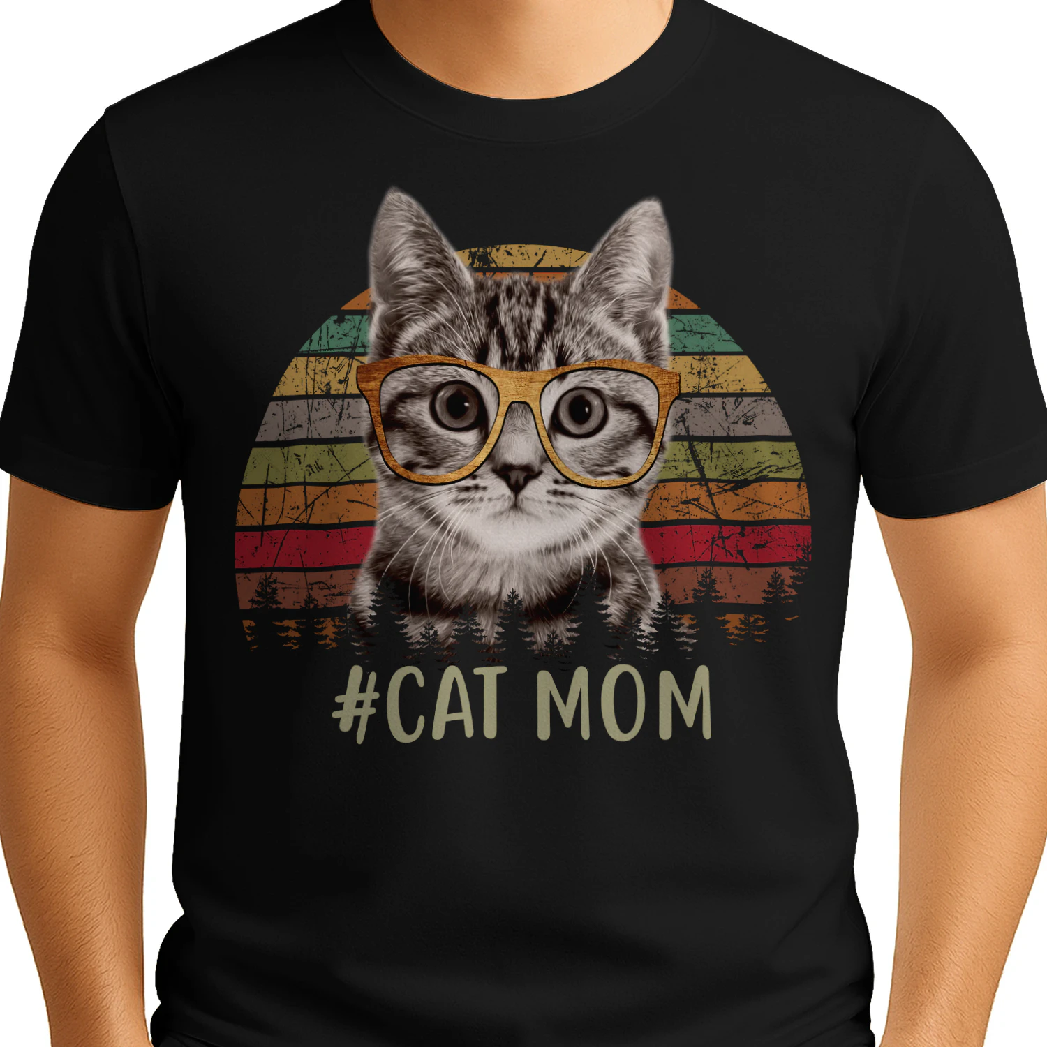 Cat Retro Mom