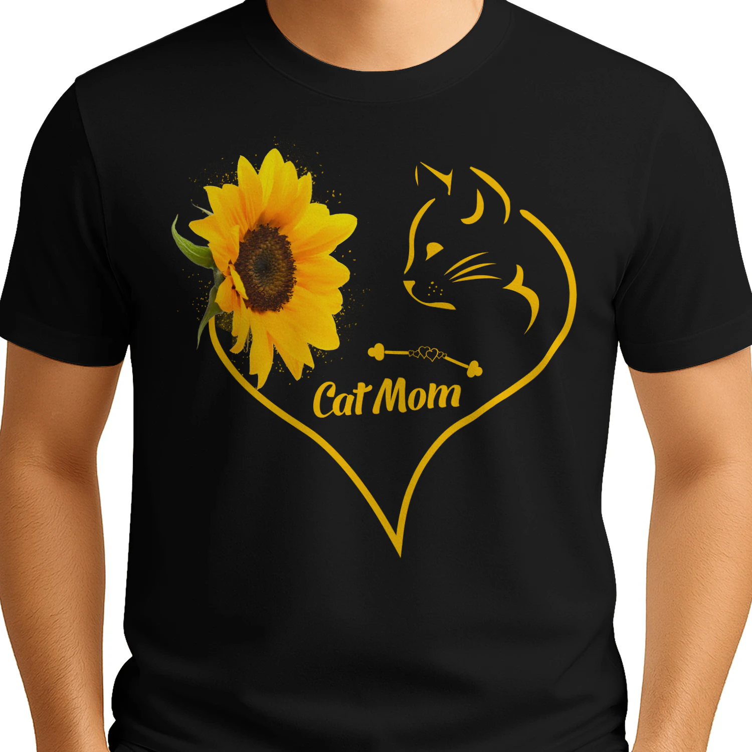Cat Mom sunflower v1