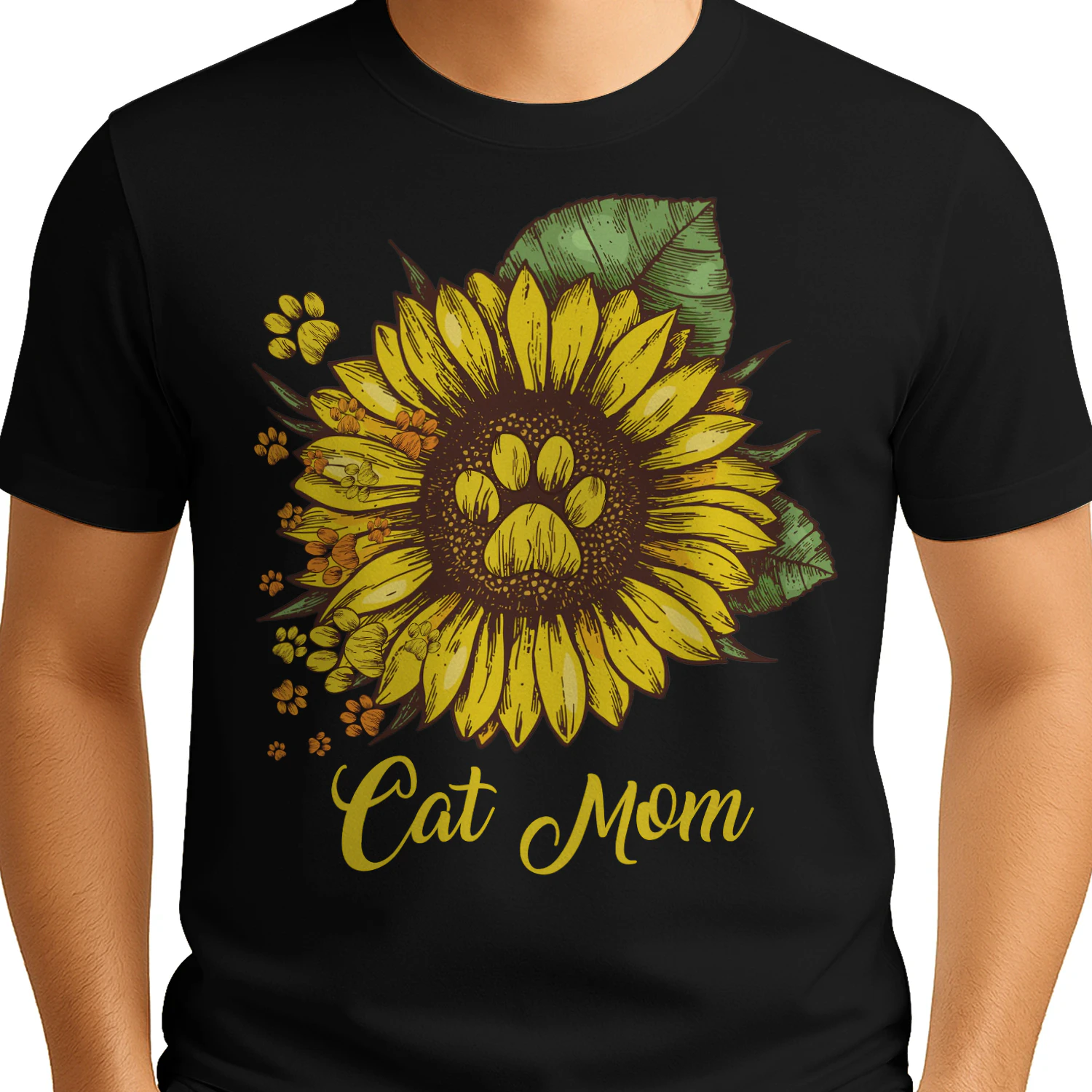 Cat Mom Sunflower v2