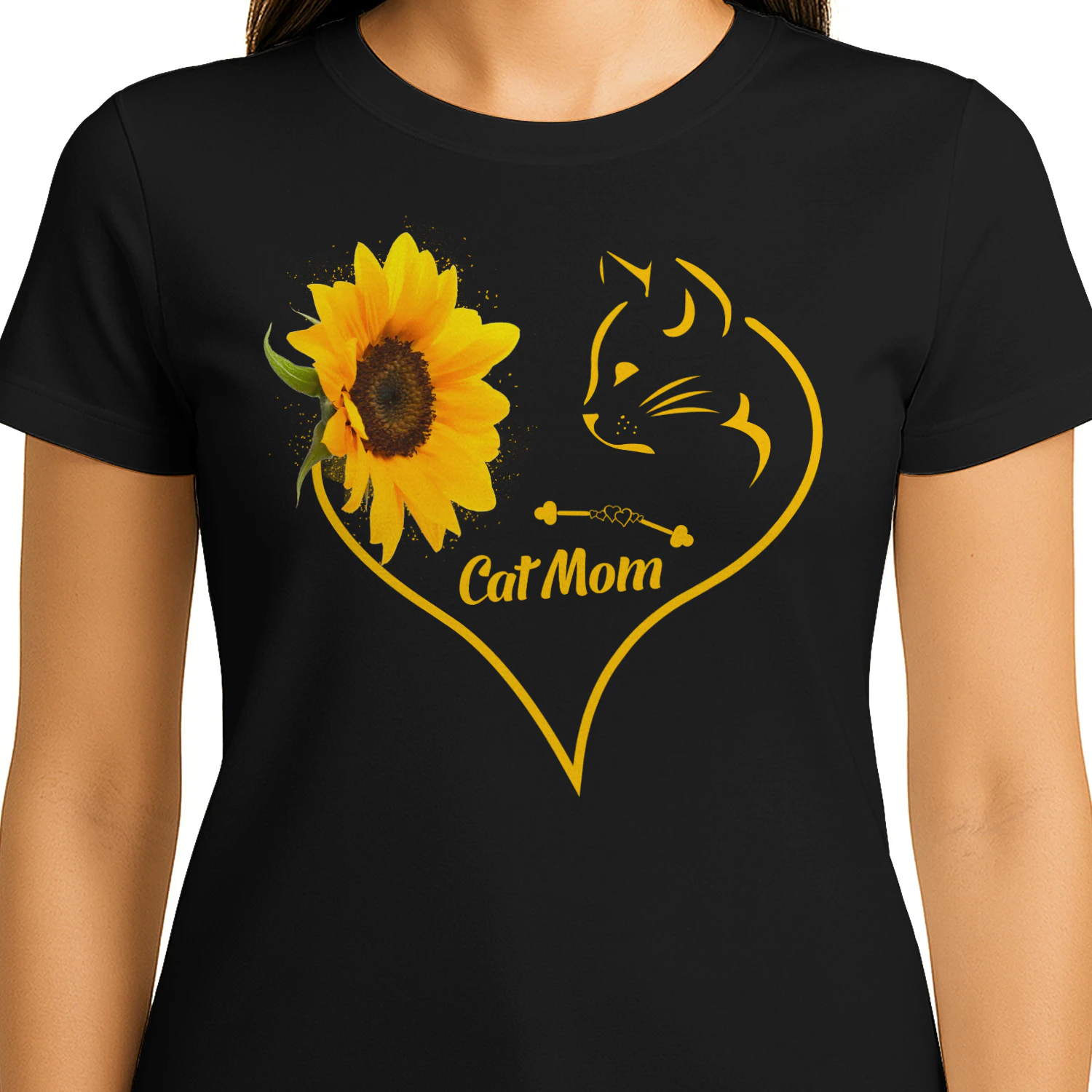 Cat Mom sunflower v1
