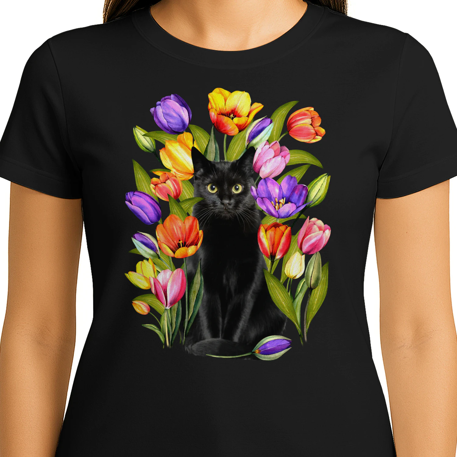 Cat_Black_Tulip