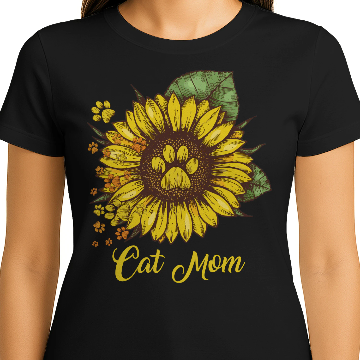 Cat Mom Sunflower v2
