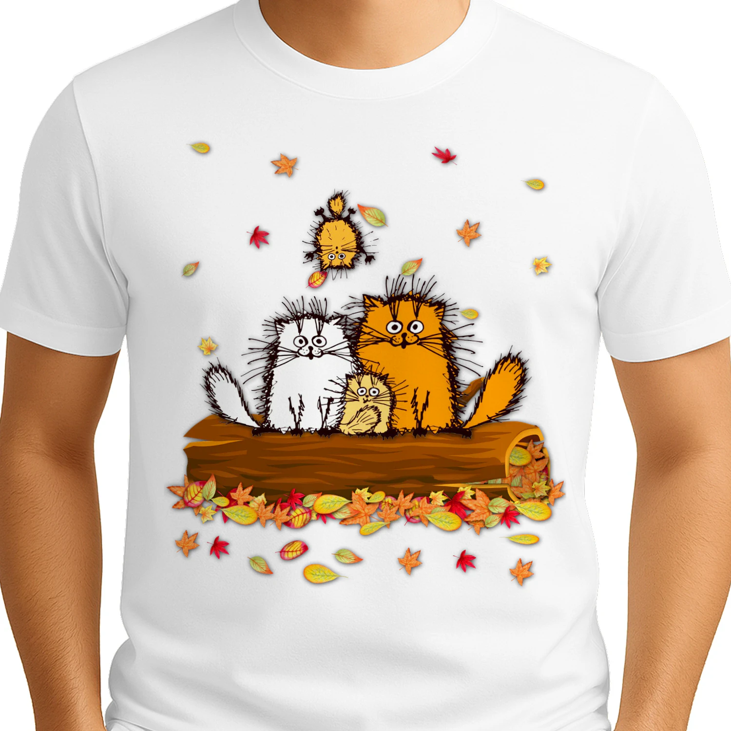 Cat fluff autumn
