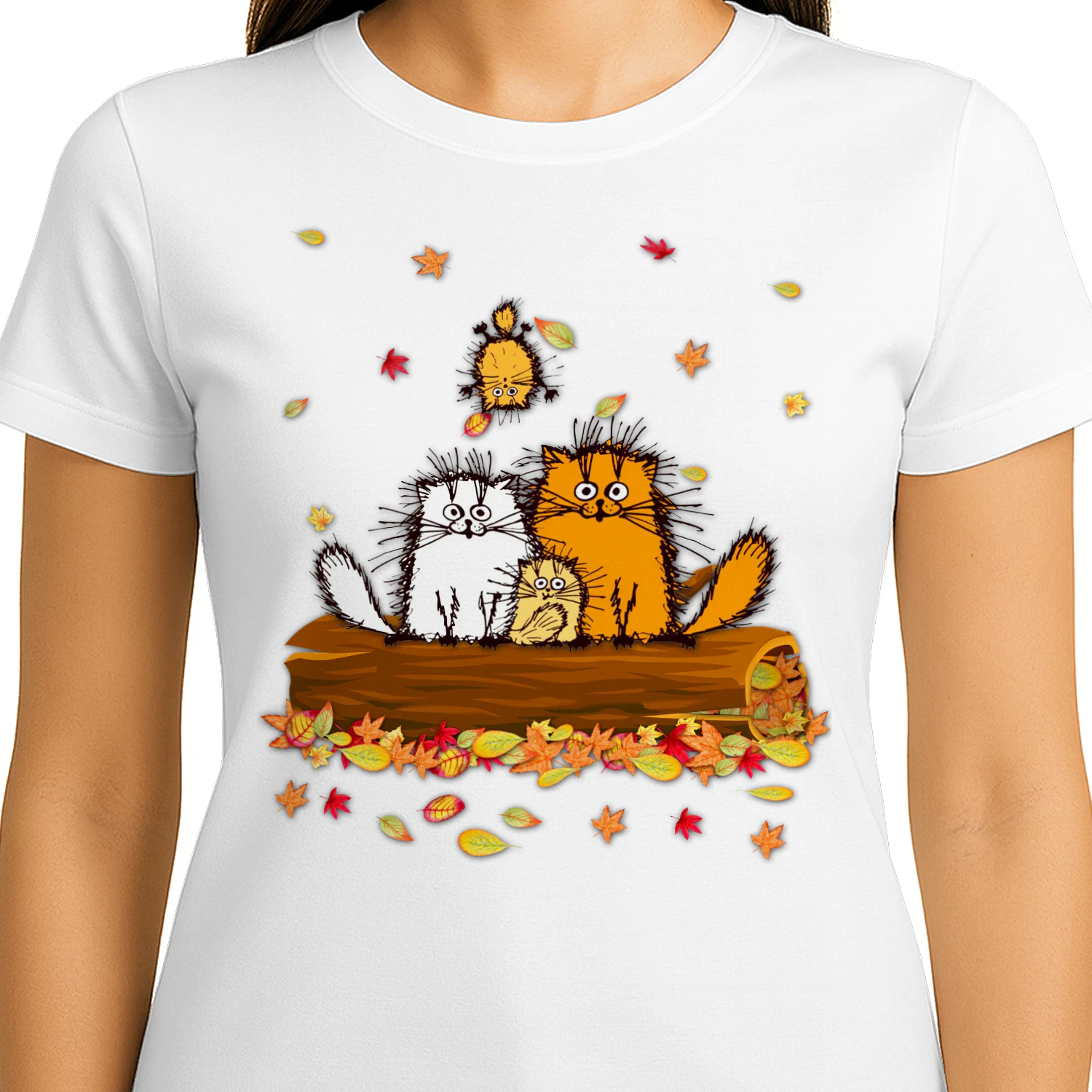 Cat fluff autumn