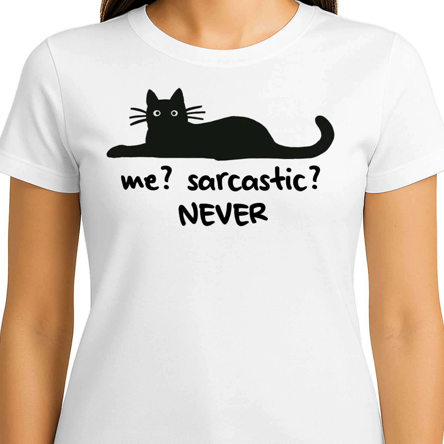 Cat never
