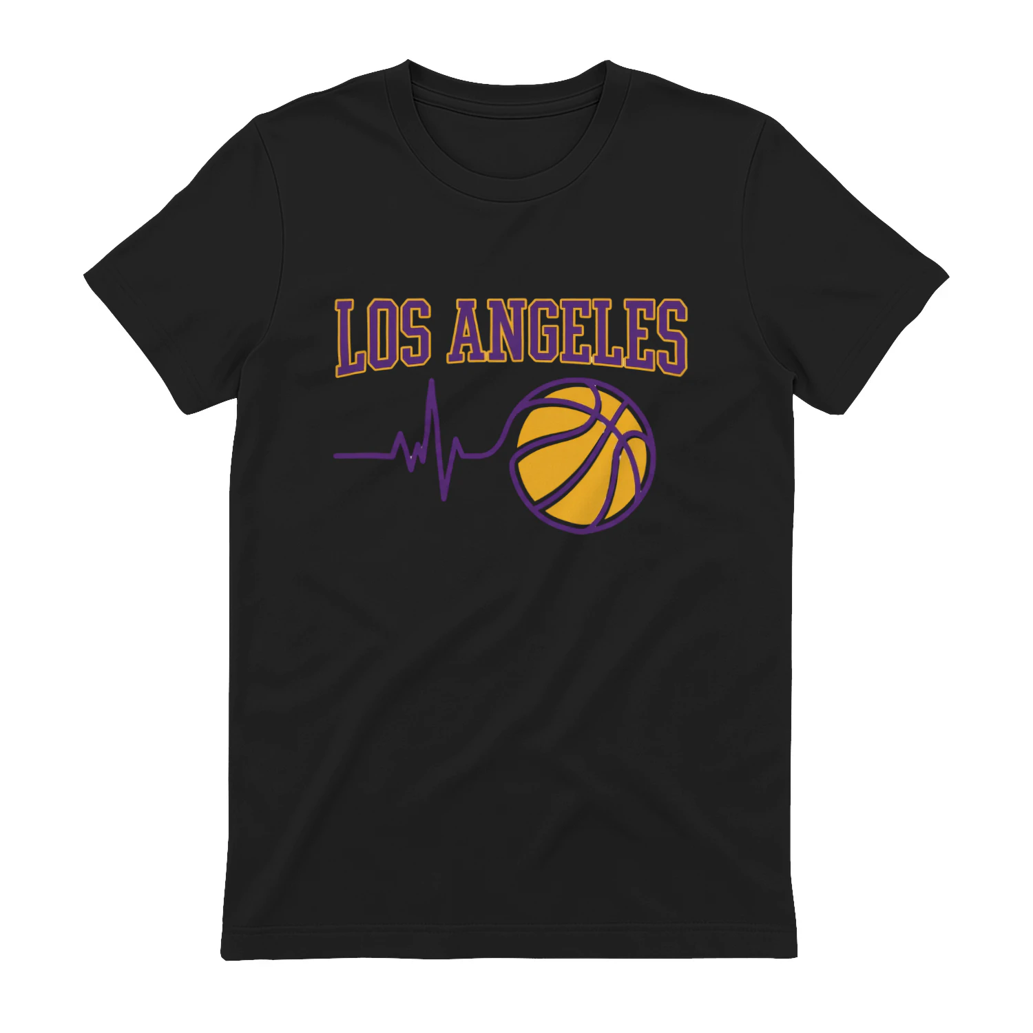Los Angeles Basketball Heartbeat Vintage Tee