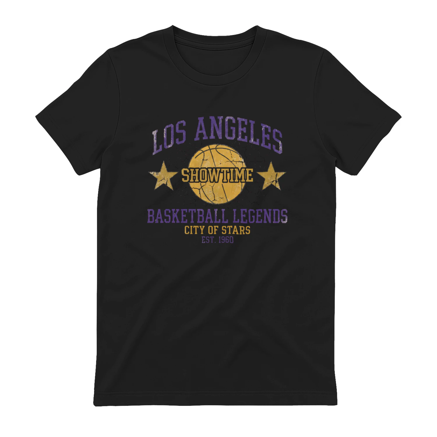 Los Angeles Showtime Basketball Legends Vintage Tee