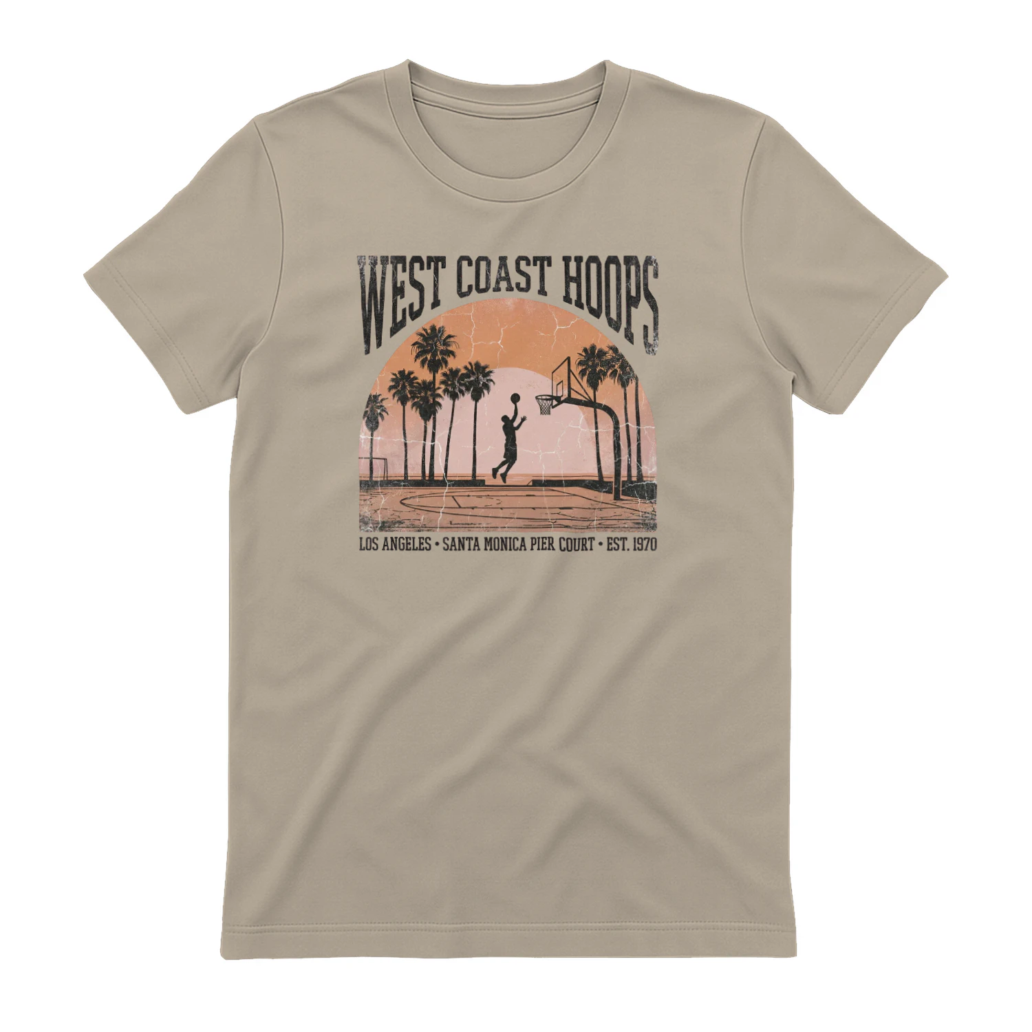 West Coast Hoops Santa Monica Vintage T-Shirt