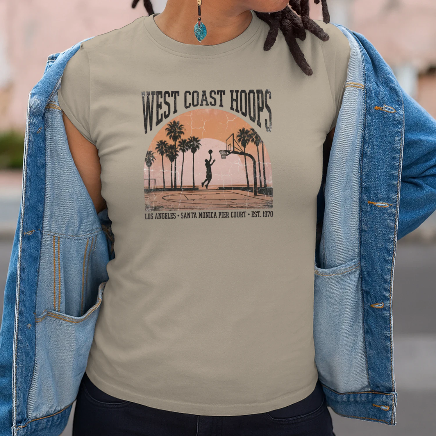 West Coast Hoops Santa Monica Vintage T-Shirt