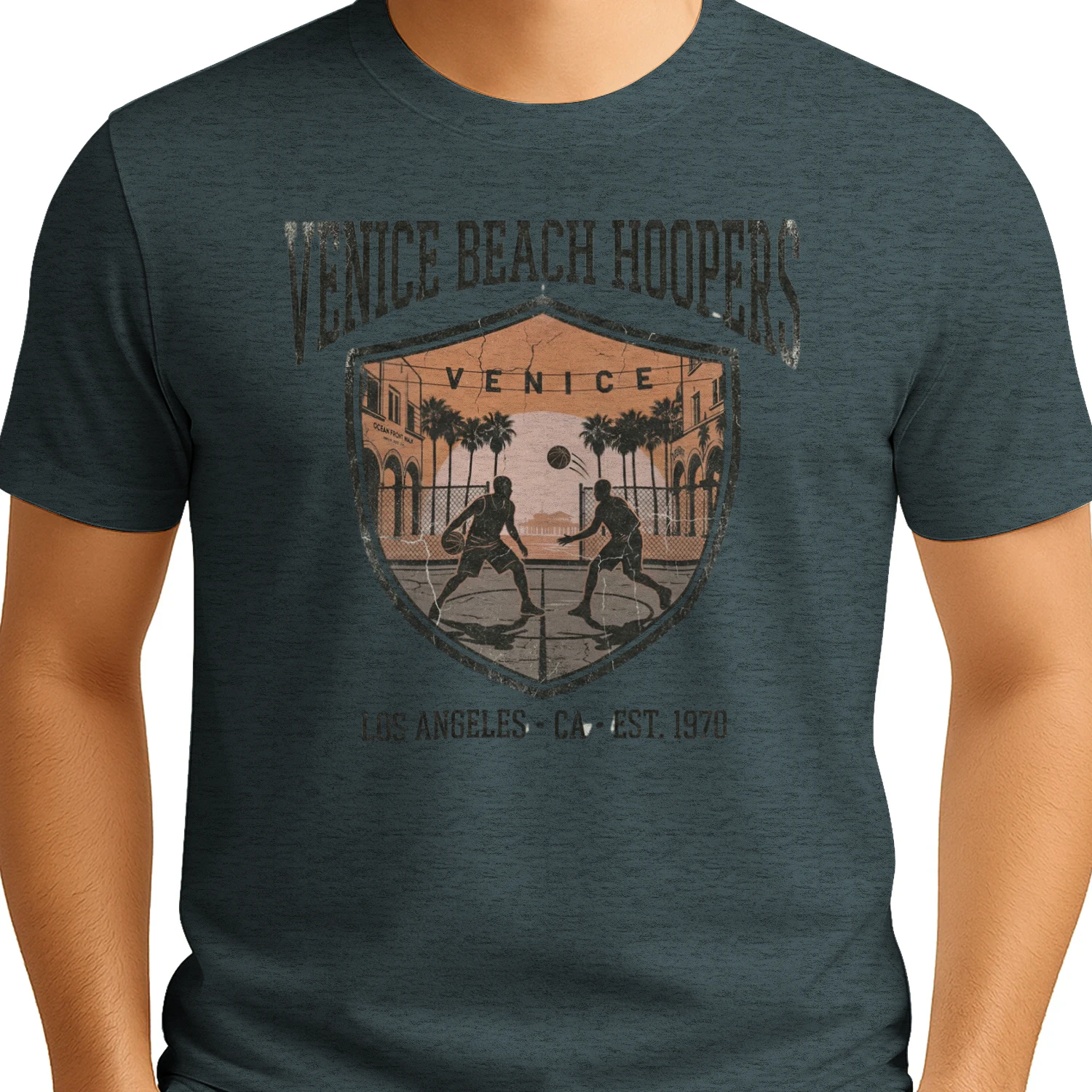 Vintage Venice Beach Hoopers T-Shirt