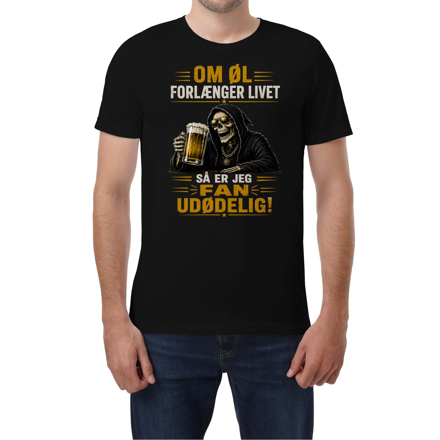 OM ØL FORLÆNGER LIVET SÅ ER JEG FAN UDØDELIG!