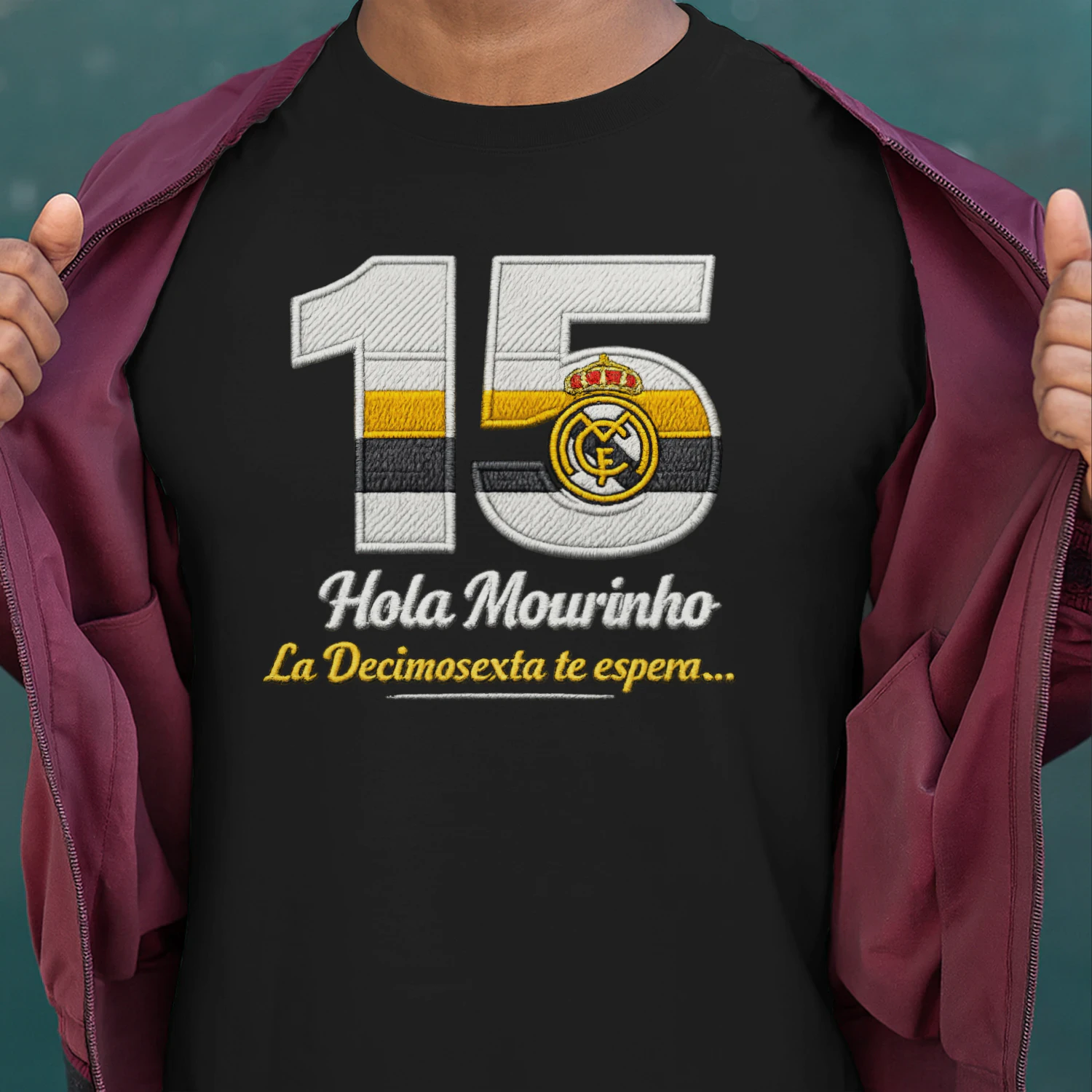 Camiseta inspirada en las 15 Champions League del club del siglo, el Real Madrid, y en la 16ª que espera al Special One, José Mourinho