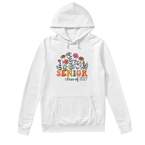 Senior Class Of 2027 Flowers Unisex Hoodie