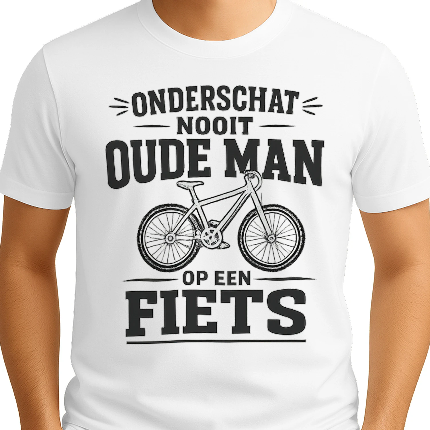 Onderschat Oude Man Fiets