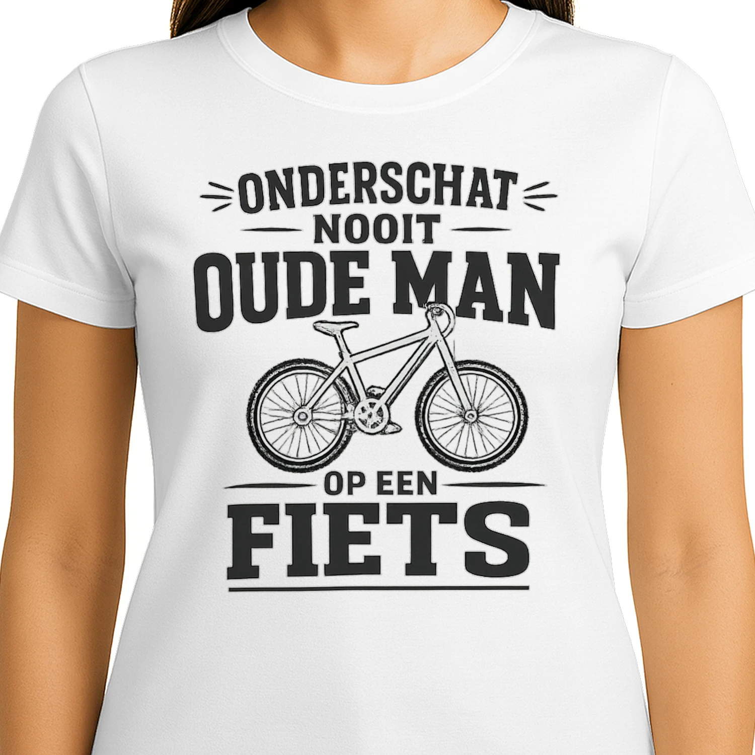 Onderschat Oude Man Fiets