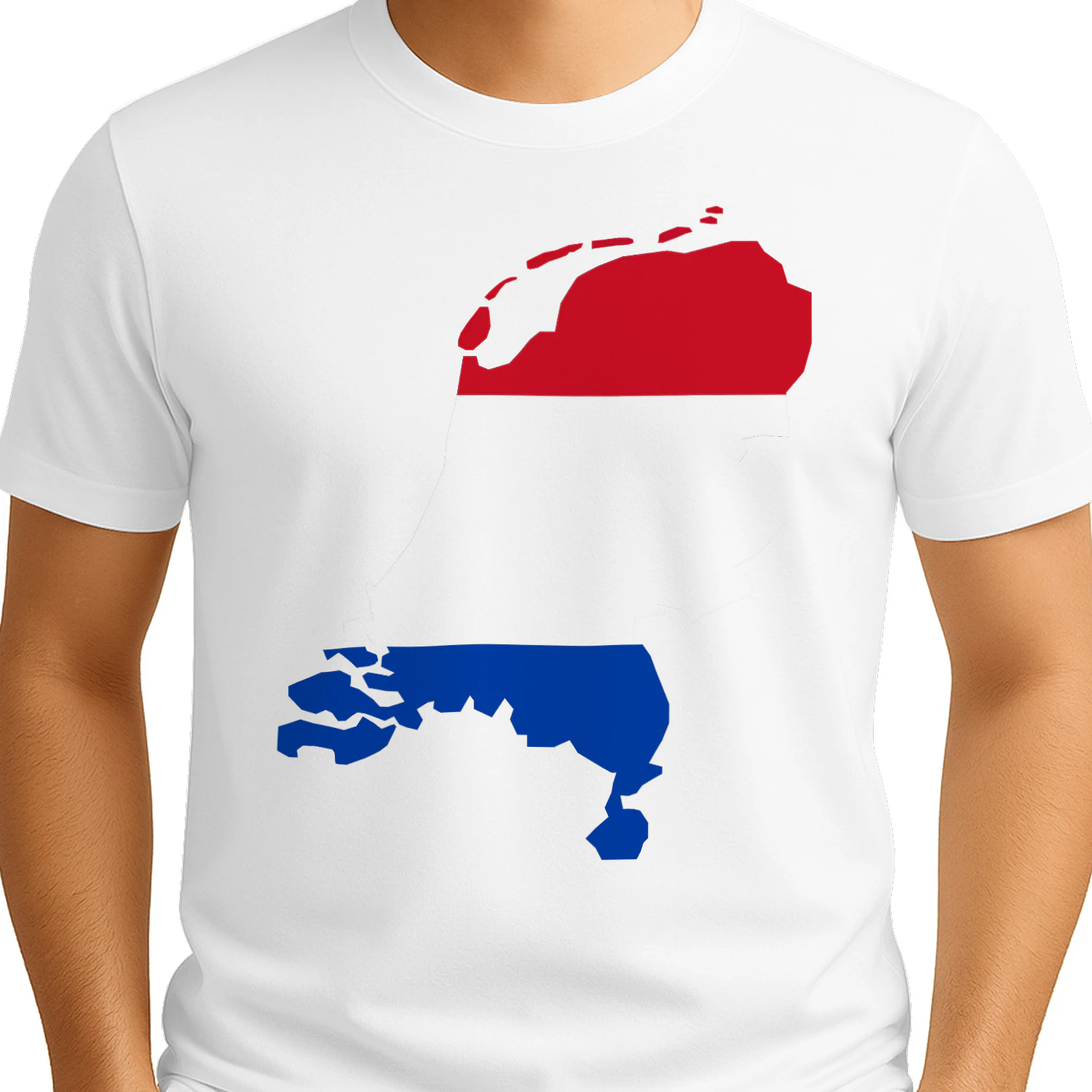 Nederland Kaart Vlag T-shirt