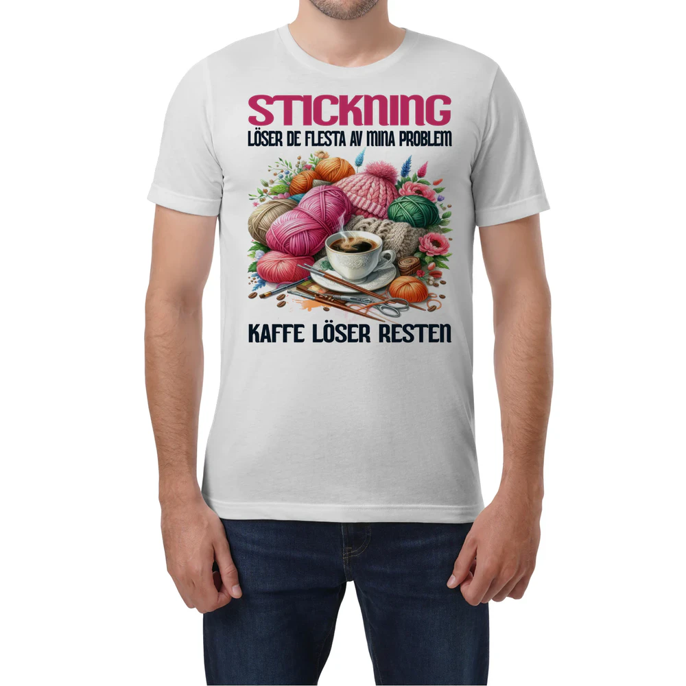 Knitting Coffee Problem T-Shirt
