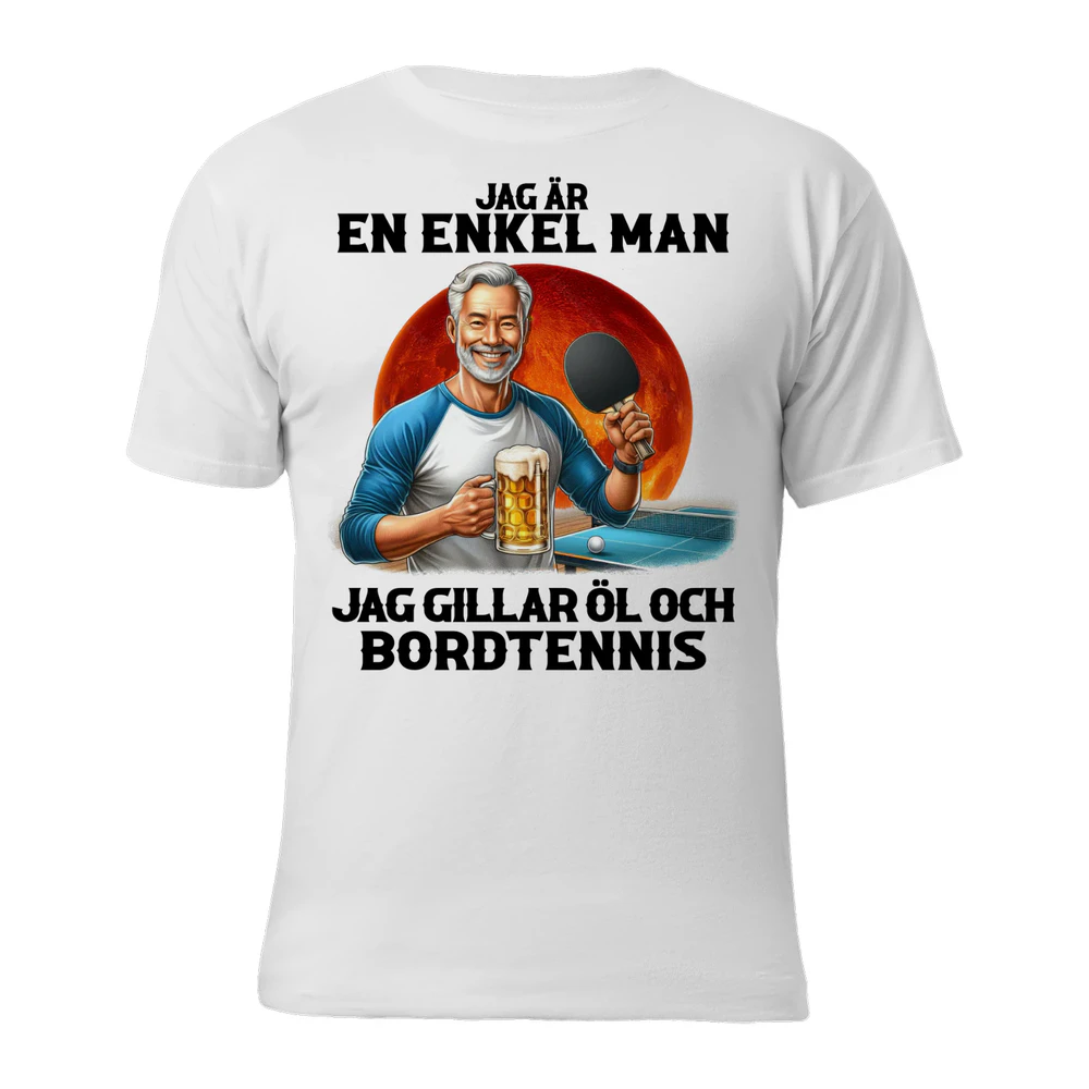 Table Tennis Beer Man T-Shirt