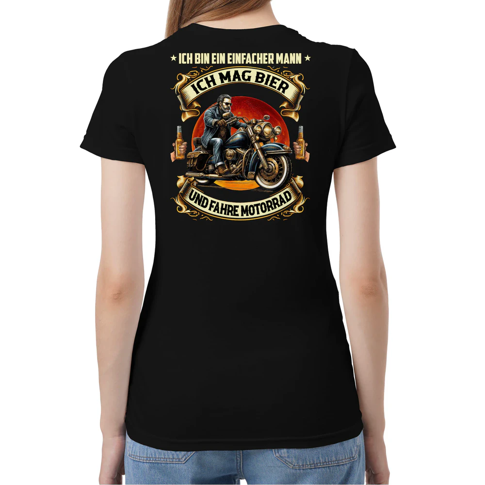 Motorcycle Beer Man T-Shirt