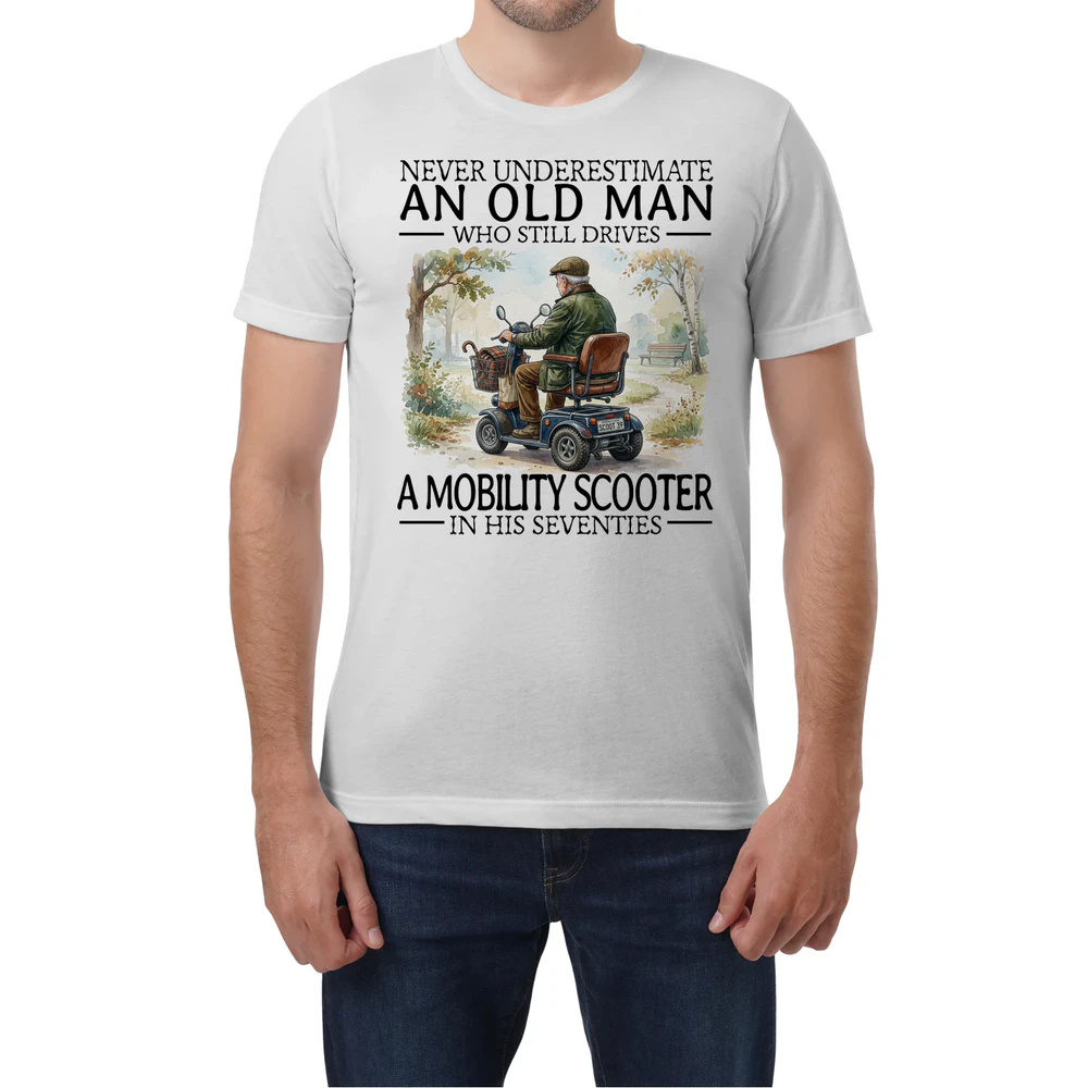 Mobiscooter Never Old Men 70 T-Shirt