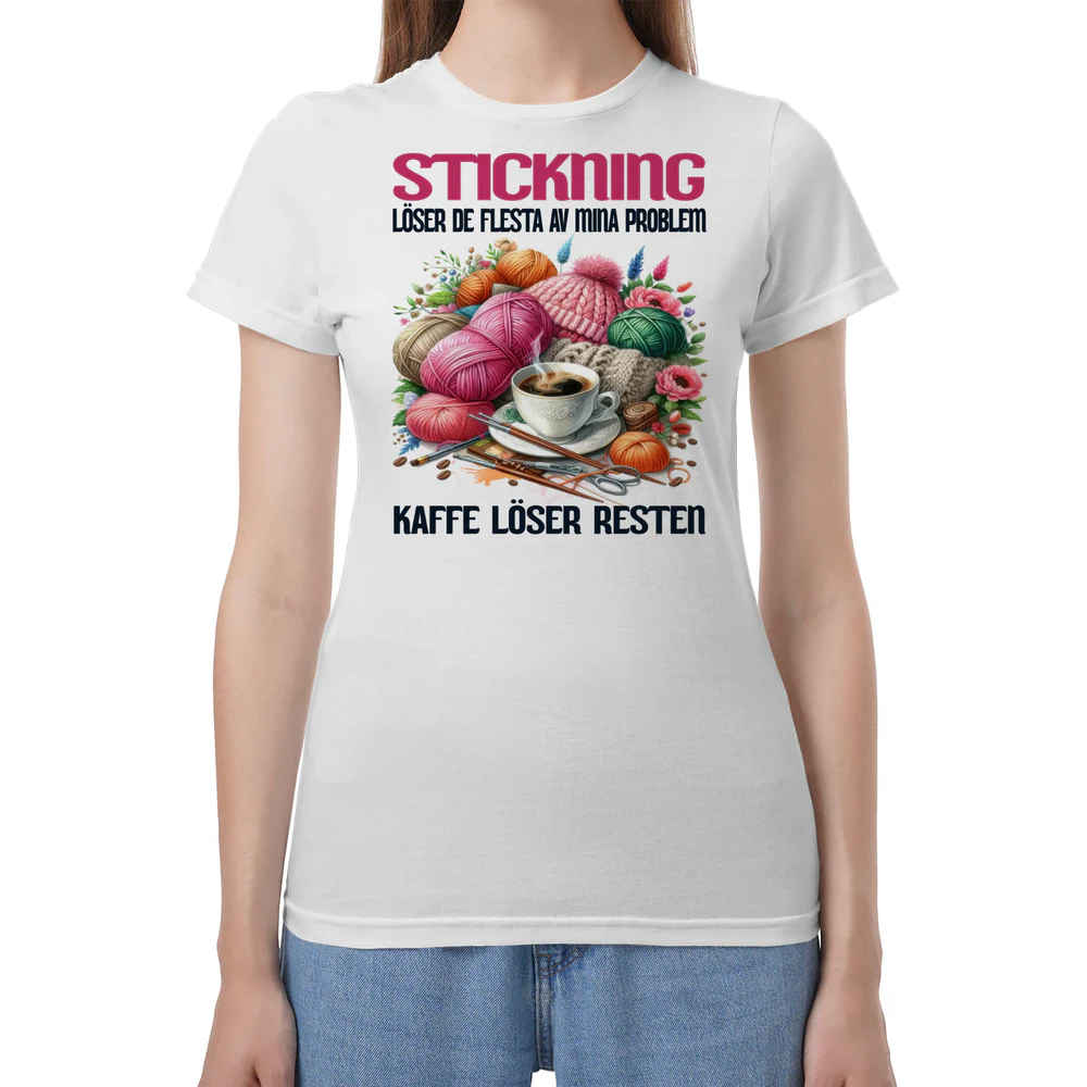 Knitting Coffee Problem T-Shirt