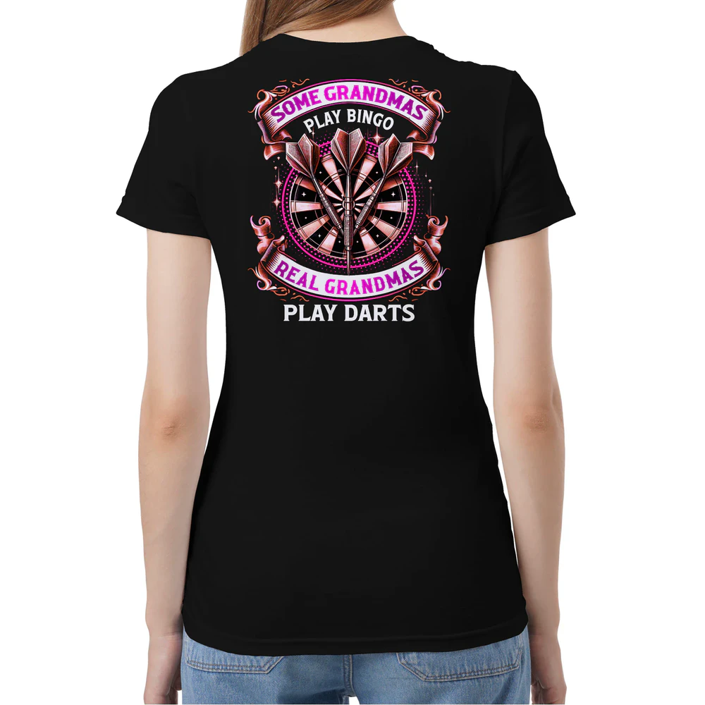 Darts Grandmas Bingo English T-Shirt