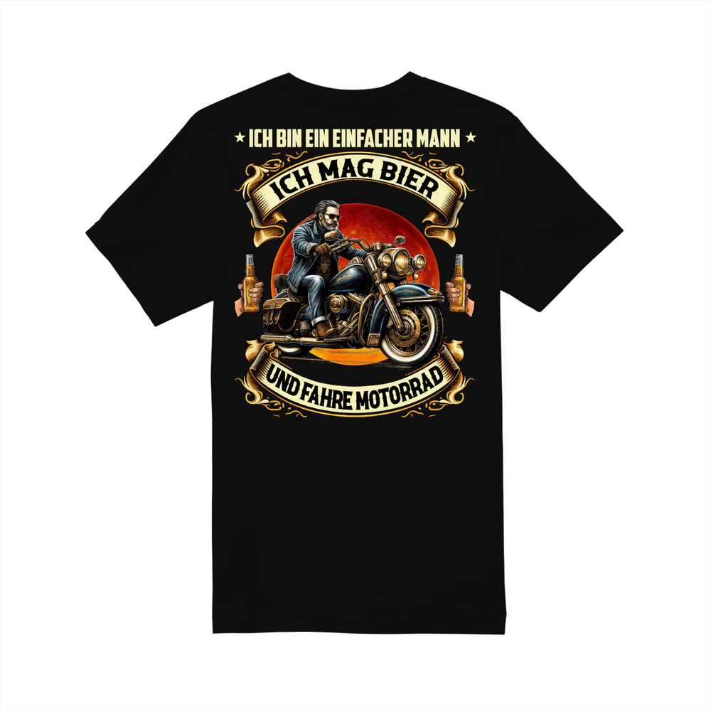 Motorcycle Beer Man T-Shirt