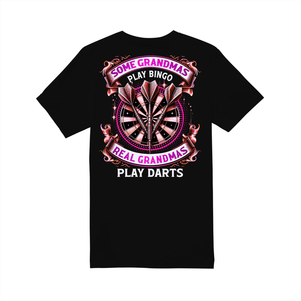 Darts Grandmas Bingo English T-Shirt