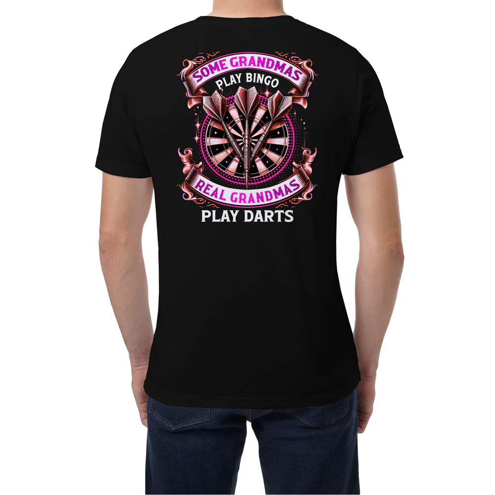 Darts Grandmas Bingo English T-Shirt